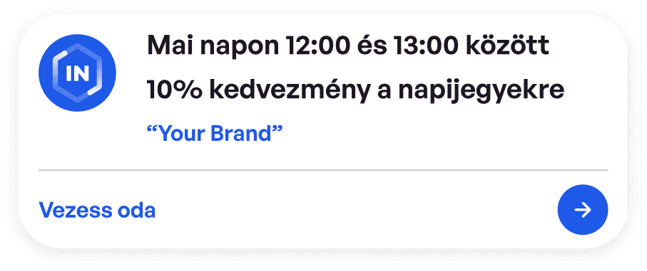 Értesítés: napijegy kedvezmény